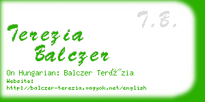 terezia balczer business card